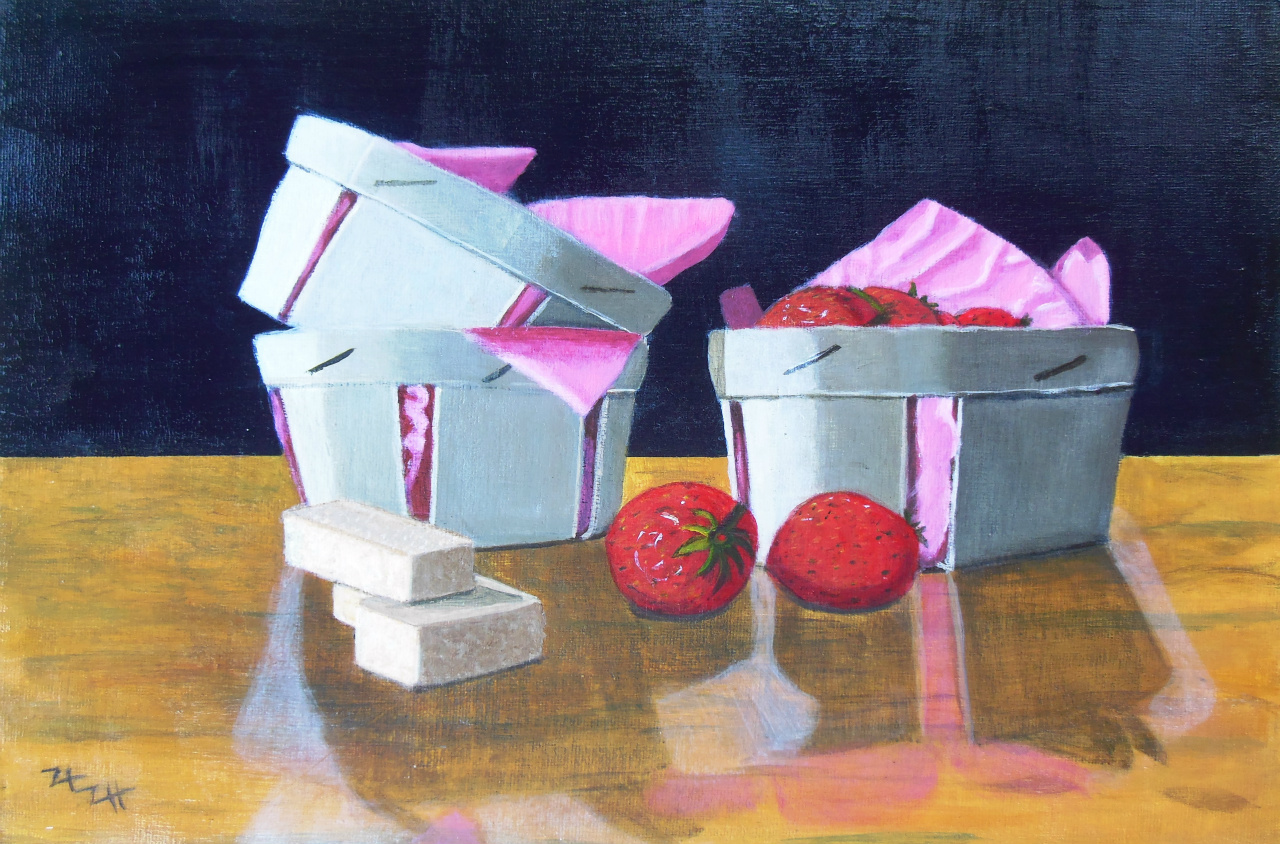 Nature morte aux fraises