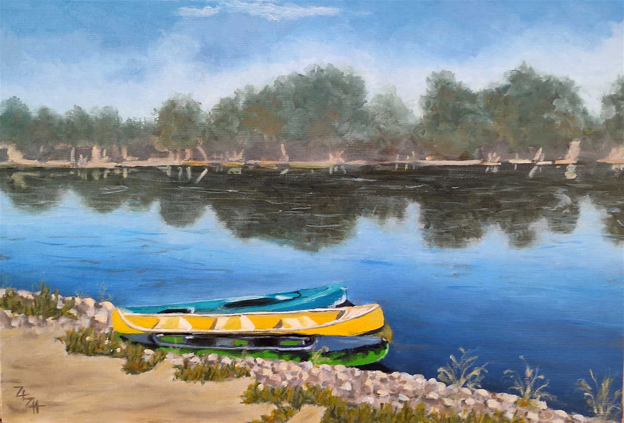 Canoës sur la Dordogne